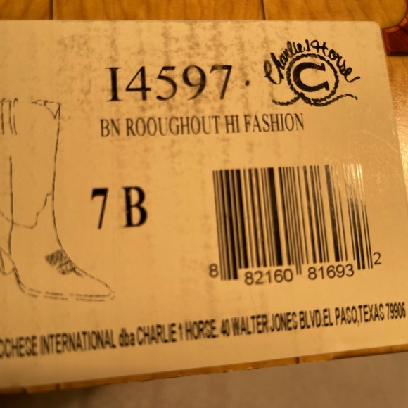 NEW! Charlie 1 Horse Lucchese Heeled Boot 7B - Picture 12 of 13